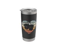 J'aime Bongos rythme tambour Afrique Cuba Percussion Gobelet isotherme en acier inoxydable double paroi