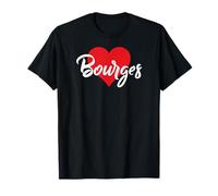 J'aime Bourges France Femmes Coeur T-Shirt