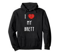J'aime Brett Nom Drôle Sweat à Capuche