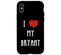 J'aime Bryant Nom Drôle Coque pour iPhone X/XS