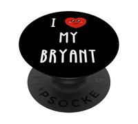 J'aime Bryant Nom Drôle PopSockets PopGrip Adhésif
