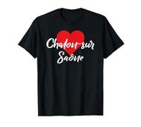 J'aime Chalon-sur-Saône France Femmes Coeur T-Shirt