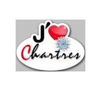 j'aime Chartres (15x11cm) - Sticker/autocollant