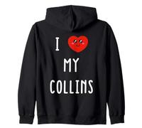 J'aime Collins Nom Drôle Sweat à Capuche