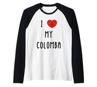 J'aime Colomba Nom Drôle Manche Raglan