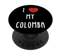 J'aime Colomba Nom Drôle PopSockets PopGrip Adhésif