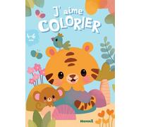 J'aime colorier (4-6 ans) (Tigre et singe) - Elen Lescoat - Hemma - broché - Document jeunesse