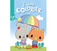 J'aime colorier - Lapine et chat - Livre de coloriage - Dès 4 ans