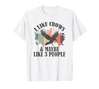 J'aime Crows et Peut-être 3 People Raven T-Shirt
