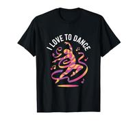 J'aime Danser Un Art du Mouvement Dynamique T-Shirt Graphique avec Valeur