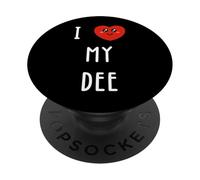 J'aime Dee Nom Drôle PopSockets PopGrip Adhésif