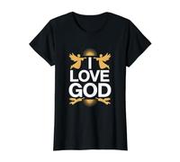 J'aime Dieu Inspiration spirituelle Angelic T-Shirt Graphique avec Valeur