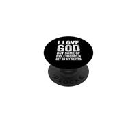 J'aime Dieu mais Certains de Ses Enfants m'énervent, Christ PopSockets PopGrip Adhésif