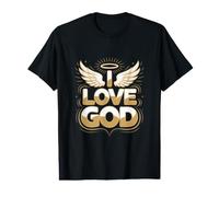 J'aime Dieu, Religion, Foi spirituelle, dévotion T-Shirt Graphique avec Valeur