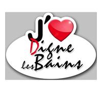 J'aime Digne-Les-Bains (15x11cm) - Sticker/Autocollant