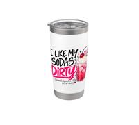 J'aime Dirty Sodas Lover Soda Bar Ideas Stuff Apparel Women Gobelet isotherme en acier inoxydable double paroi