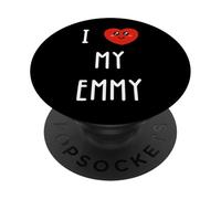 J'aime Emmy Nom Drôle PopSockets PopGrip Adhésif