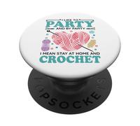 J'aime Faire la fête et par fête Je Veux dire Rester PopSockets PopGrip Adhésif