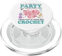 J'aime Faire la fête et par fête Je Veux dire Rester PopSockets PopGrip pour MagSafe