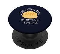 J'aime Faire Pierogi et Peut-être 3 Personnes Pierogi Cooking PopSockets PopGrip Adhésif