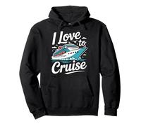 J'aime faire une croisière et une aventure nautique Sweat à Capuche