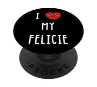J'aime Felicie Nom Drôle PopSockets PopGrip Adhésif