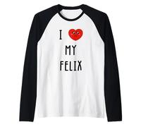 J'aime Felix Nom Drôle Manche Raglan