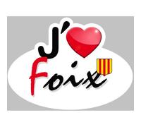 J'aime Foix (5x3.5cm) - Sticker/Autocollant