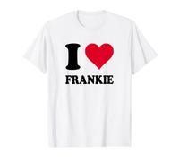 J'aime Frankie T-Shirt Graphique avec Valeur, Homme, Blanc, L