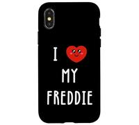 J'aime Freddie Nom Drôle Coque pour iPhone X/XS