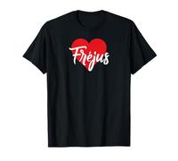J'aime Fréjus France Femmes Coeur T-Shirt