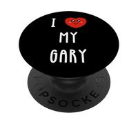 J'aime Gary Nom Drôle PopSockets PopGrip Adhésif