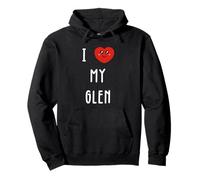 J'aime Glen Nom Drôle Sweat à Capuche