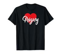 J'aime Grigny France Femmes Coeur T-Shirt