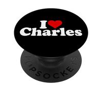 J'aime Heart Charles Charlie Chuck PopSockets PopGrip Adhésif