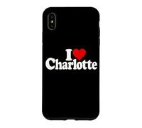 J'aime Heart Charlotte Caroline du Nord NC Coque pour iPhone XS Max