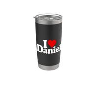 J'AIME HEART DANIEL DAN DANNY Gobelet isotherme en acier inoxydable double paroi