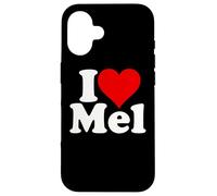 J'aime Heart Mel Melvin Melanie Melinda Melissa Melody Coque pour iPhone 16