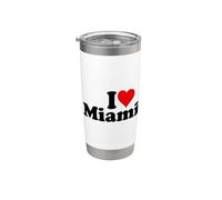J'AIME HEART MIAMI EN FLORIDE Gobelet isotherme en acier inoxydable double paroi