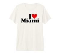 J'aime Heart Miami en Floride T-Shirt Haut de Gamme