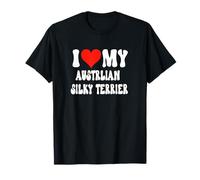 J'aime Heart, Mon Terrier Australien Soyeux, Maman drôle et Mignonne T-Shirt