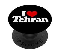 J'aime Heart TEHRAN City Iran PopSockets PopGrip Adhésif