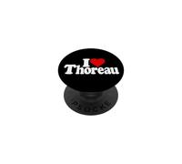 J'aime Heart Thoreau Henry David Thoreau PopSockets PopGrip Adhésif