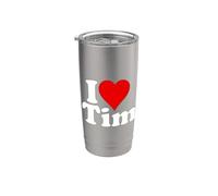 J'AIME HEART TIM TIMOTHY TIMMY Gobelet isotherme en acier inoxydable double paroi
