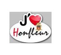 J'aime Honfleur - 15x11cm - Sticker/Autocollant