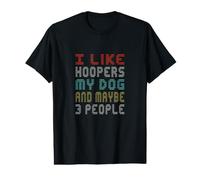 J'aime Hoopers Mon Chien et Peut-être l'agilité de 3 Personnes T-Shirt Graphique avec Valeur