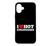J'aime Hot Engineers, Un Travail Amusant en mathématiques, en mathématiques, en Construction et en Invention Coque pour iPhone 16 Plus