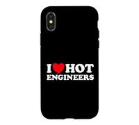J'aime Hot Engineers, Un Travail Amusant en mathématiques, en mathématiques, en Construction et en Invention Coque pour iPhone X/XS