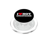 J'aime Hot Engineers, Un Travail Amusant en mathématiques, en mathématiques, en Construction et en Invention PopSockets PopGrip pour MagSafe