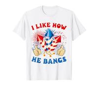 J'aime How He Bang Fireworks 4 Juillet J'aime How He Bangs T-Shirt